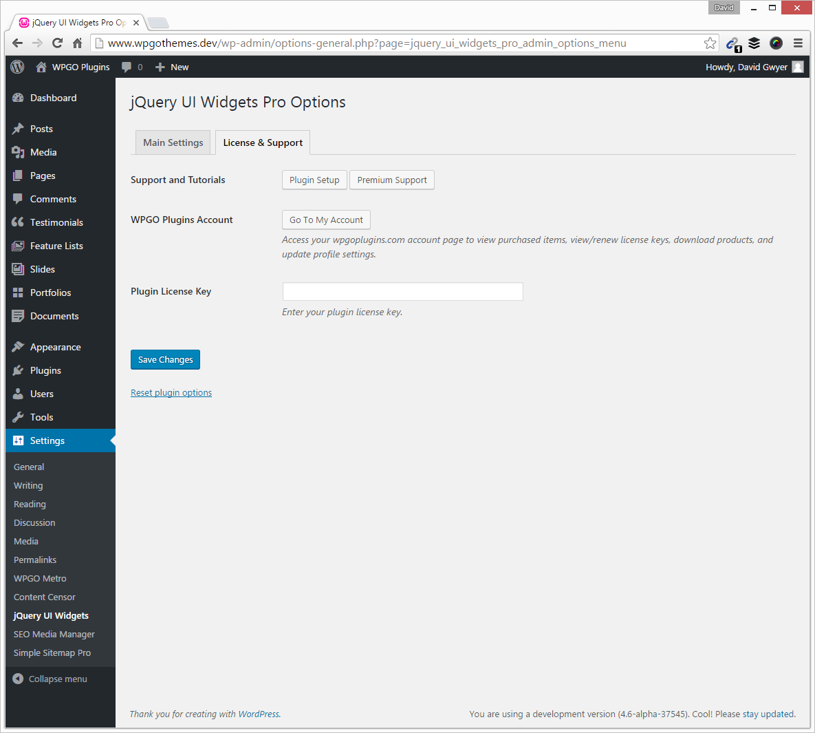 Add license key to receive automatic plugin updates. (Pro only)