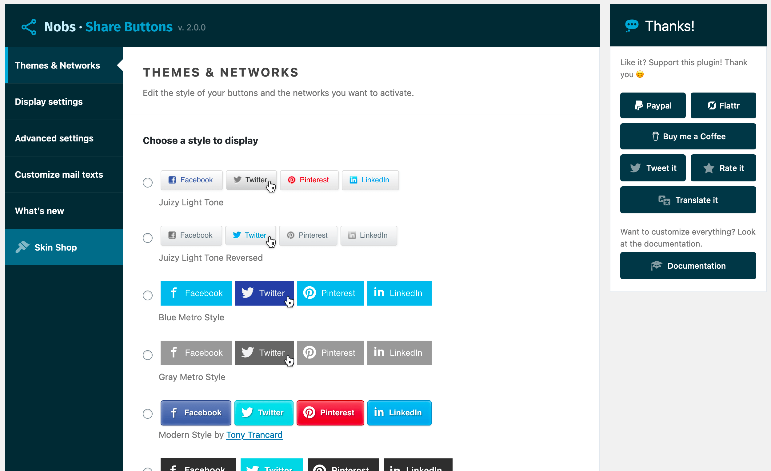 New admin panel for Nobs.