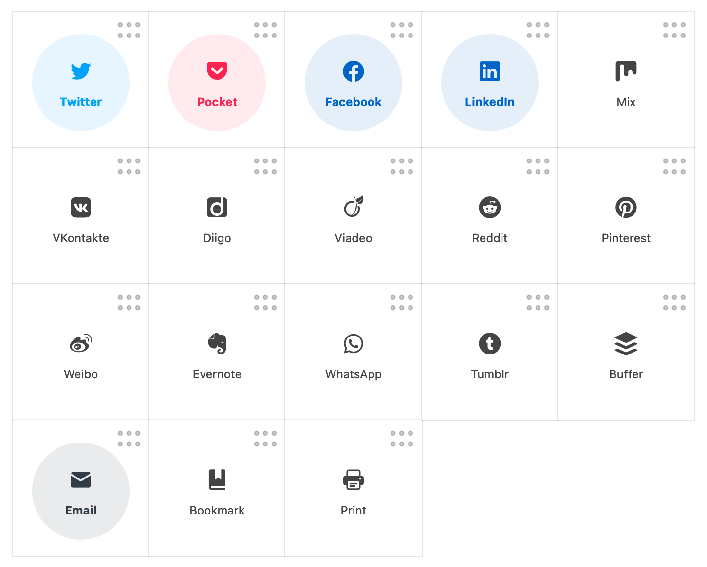 New networks panel you can now order with drag n' drop.