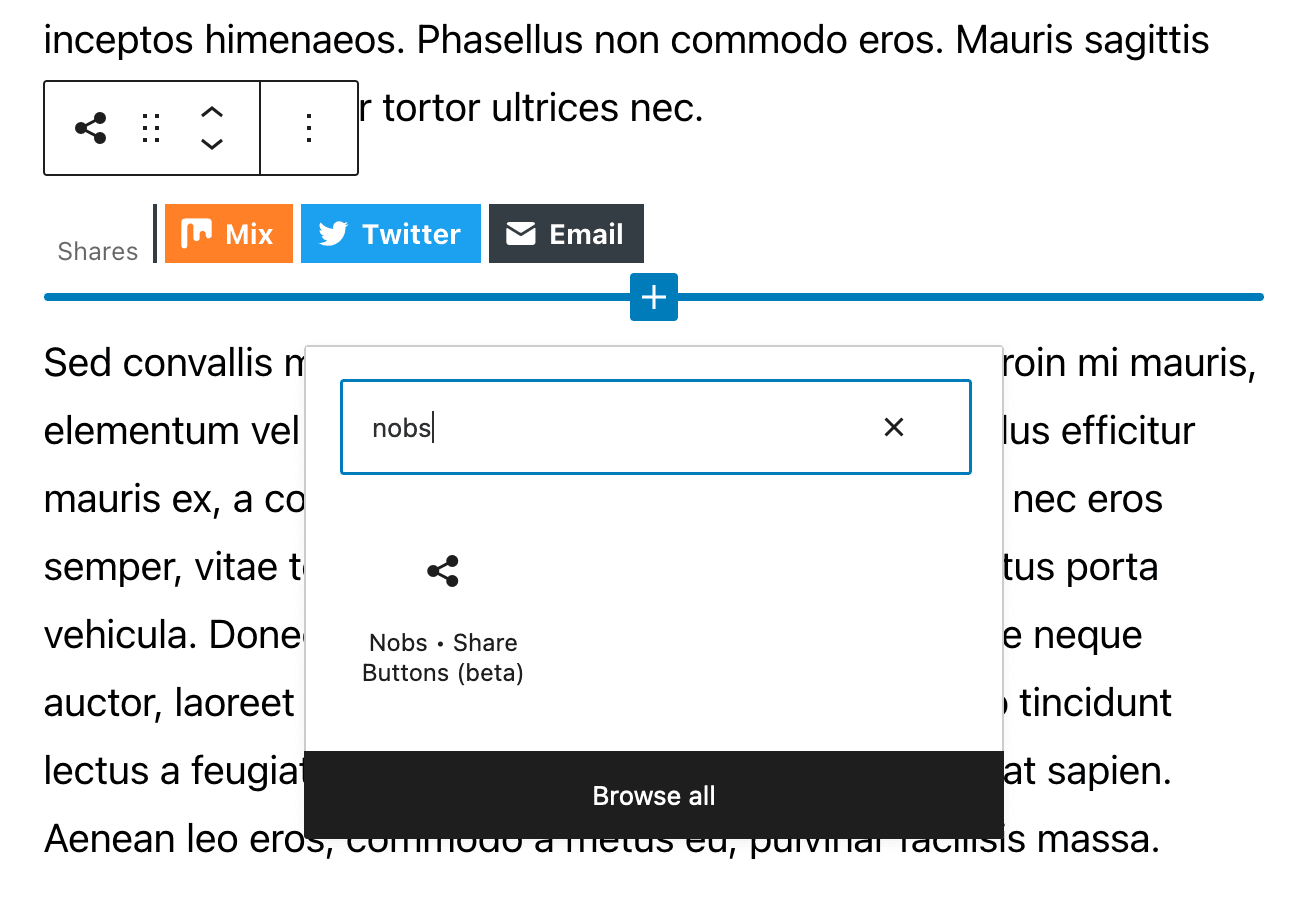 Gutenberg's block in action
