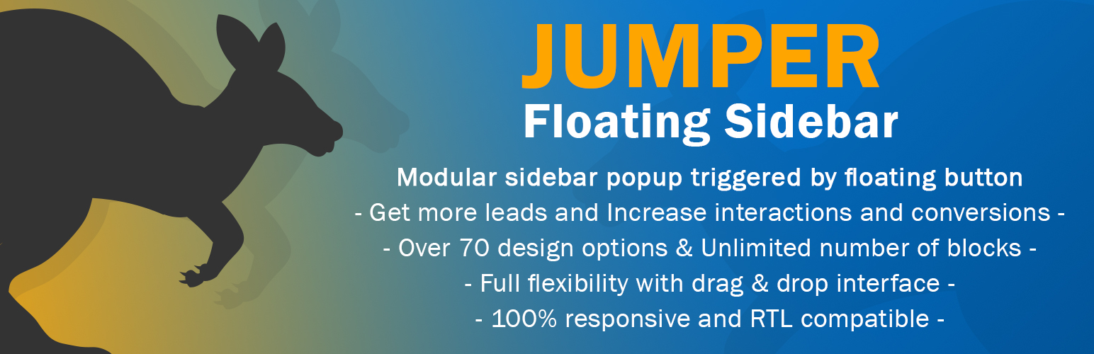 Jumper – custom contact popup sidebar with floating button