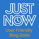 Just Now – User Friendly Date Time logo