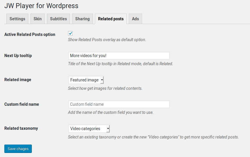 Jw Player For Wordpress Extension Wordpress Wordpress Org Francais