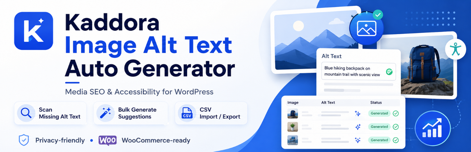 Kaddora Image Alt Text Auto Generator