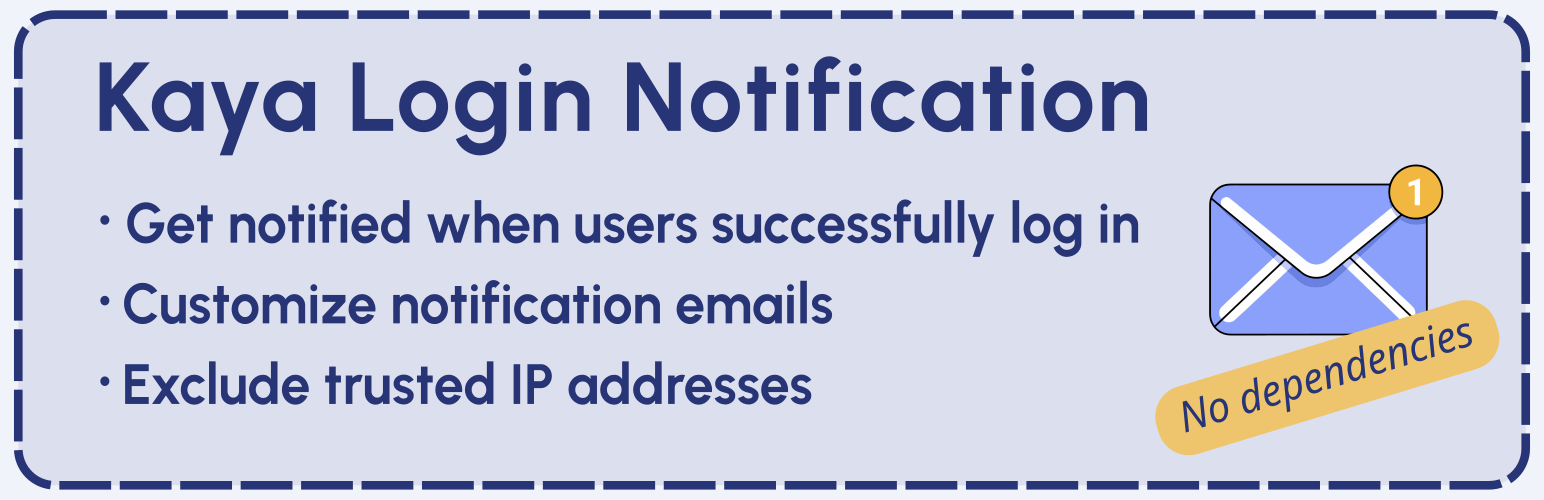 Kaya Login Notification preview