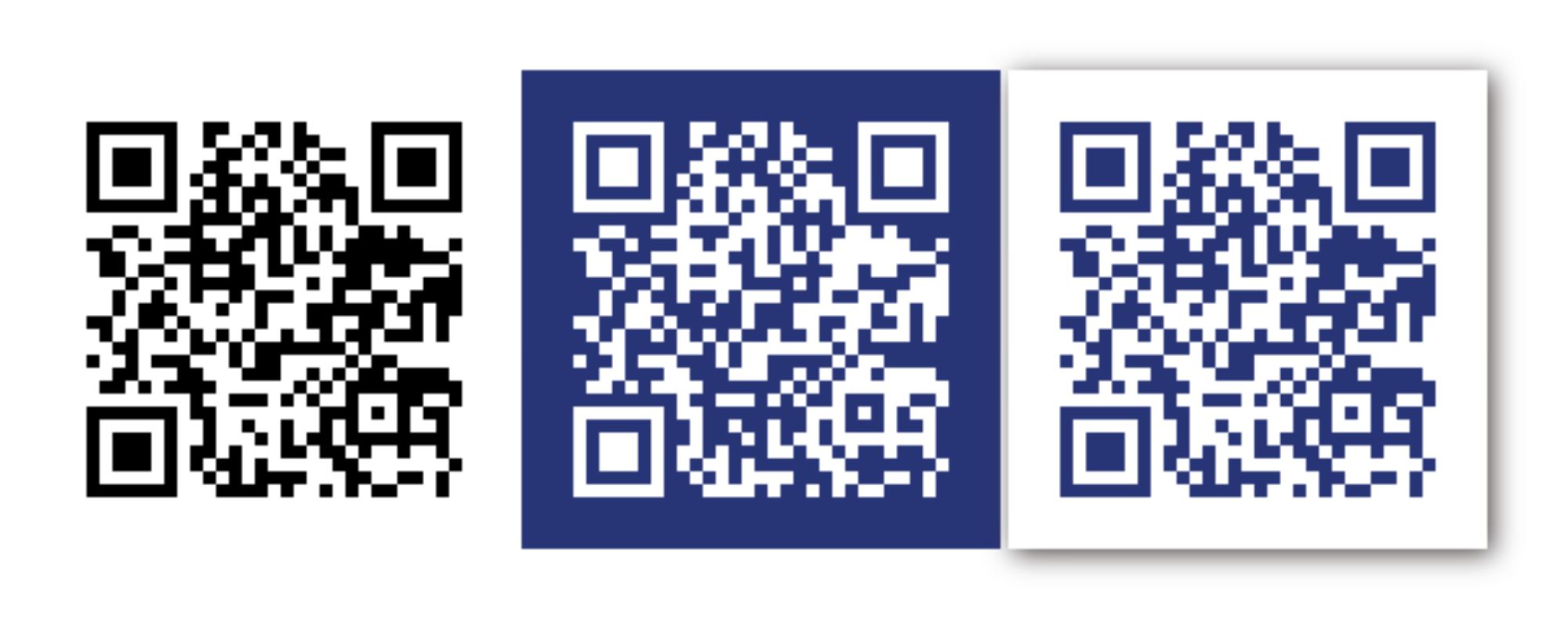 Kaya QR Code Generator: Custom QR code display examples.