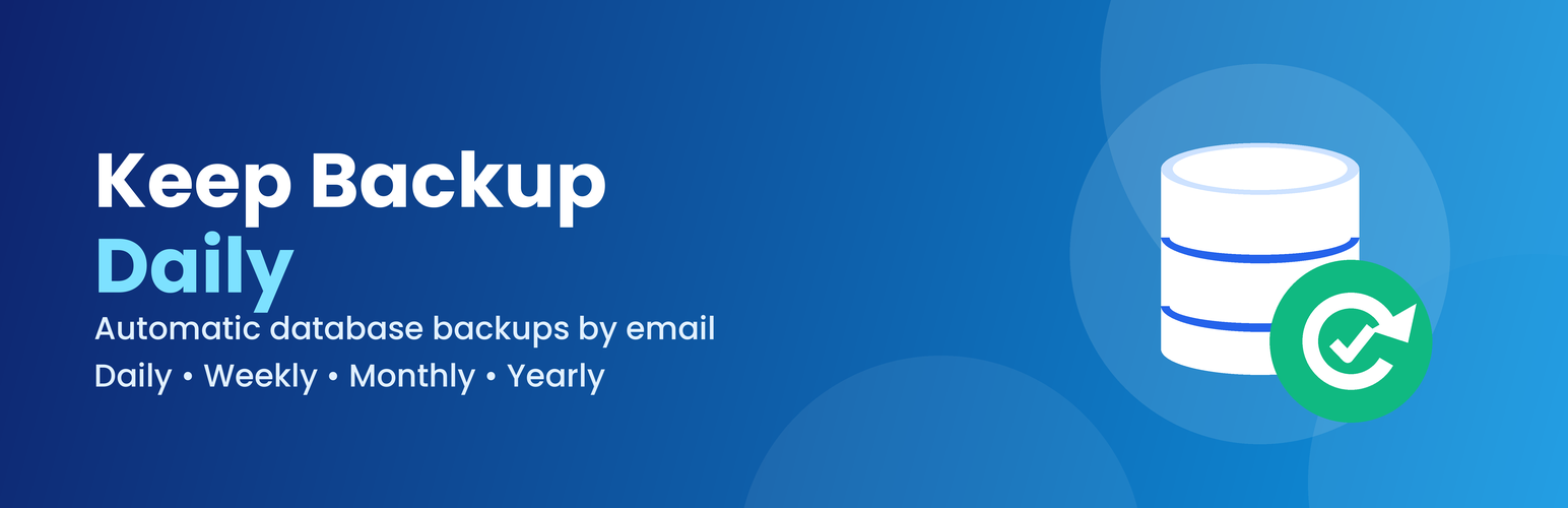 WordPress 外掛 Keep Backup Daily 的封面圖片
