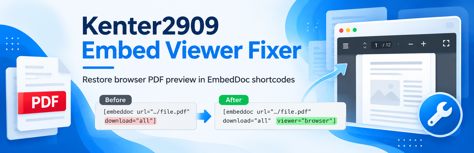 Kenter2909 Embed Viewer Fixer