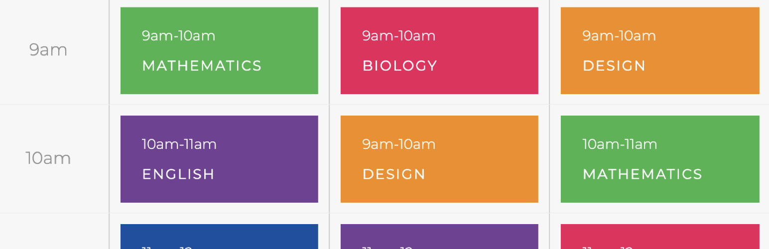 Kenzap Timetable