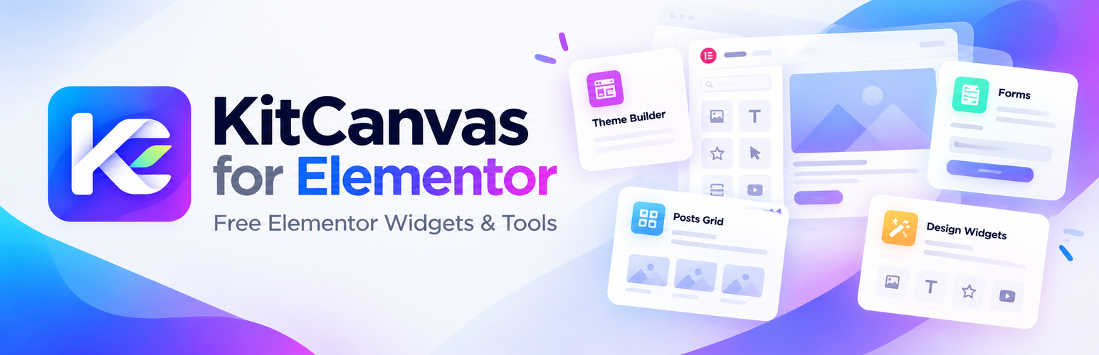 WordPress 外掛 KitCanvas for Elementor 的封面圖片