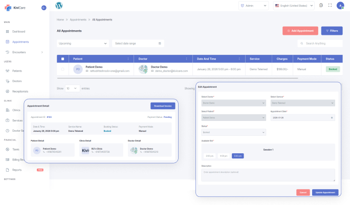 KiviCare – Clinic & Patient Management System (EHR)