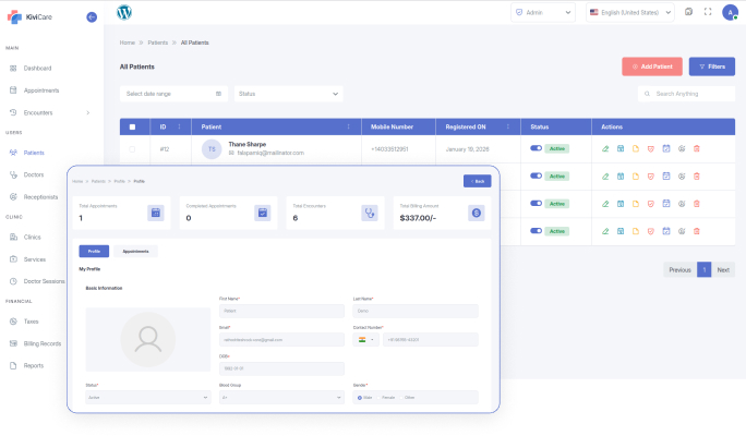 KiviCare – Clinic & Patient Management System (EHR)