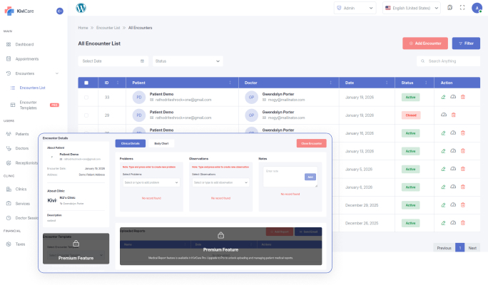 KiviCare – Clinic & Patient Management System (EHR)
