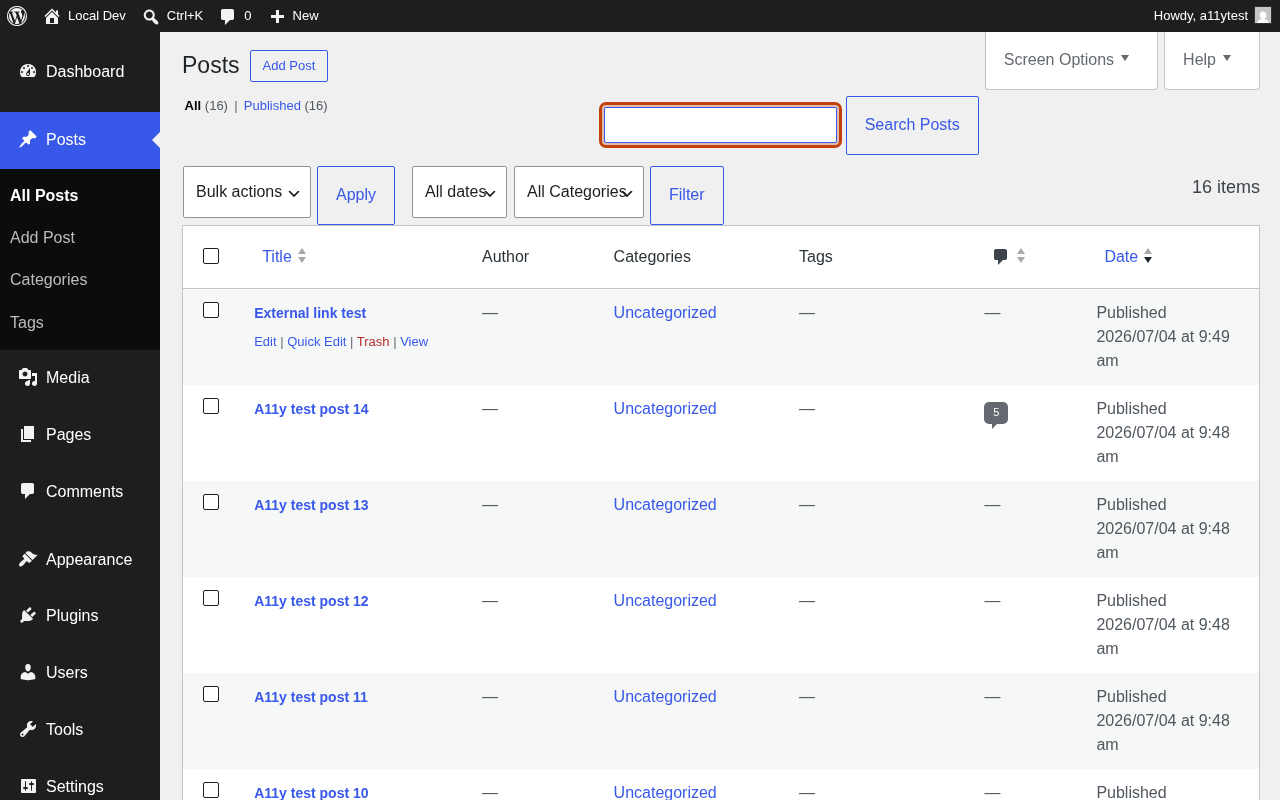 Large admin text with enhanced focus indicators.