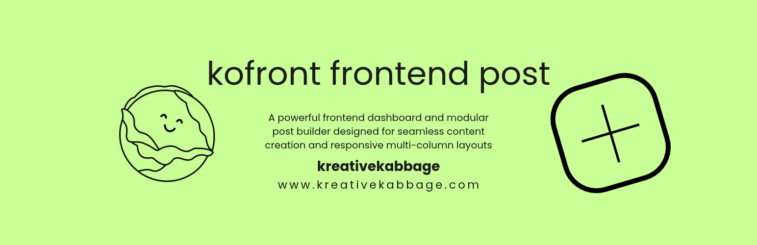 WordPress 外掛 kofront frontend posts 的封面圖片