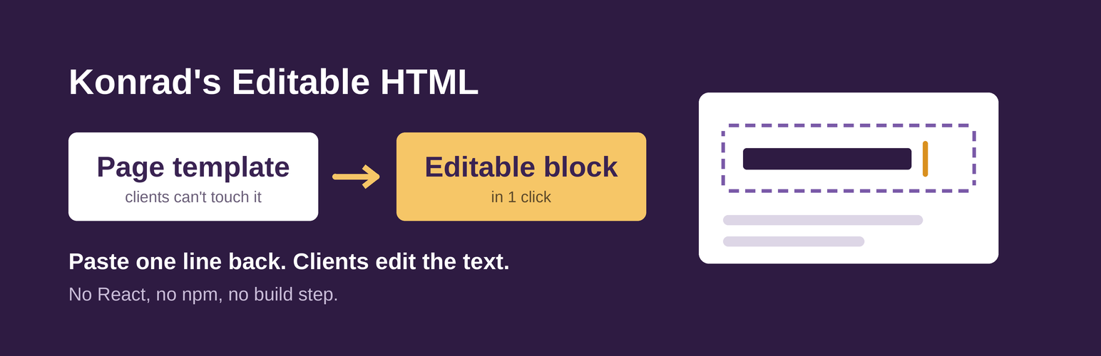 Konrad's Editable HTML