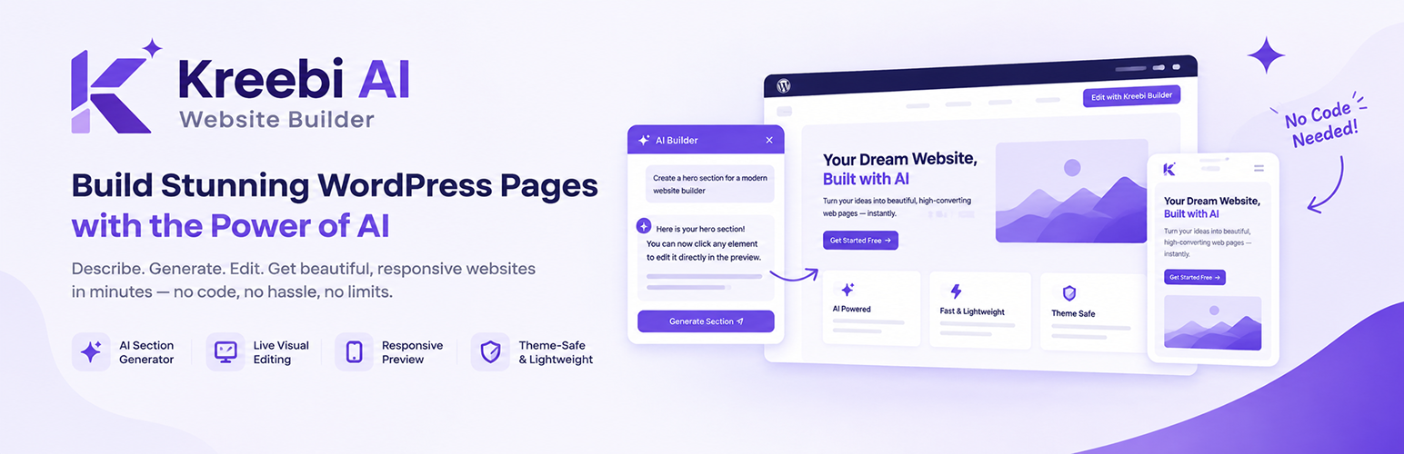 Kreebi AI Website Builder