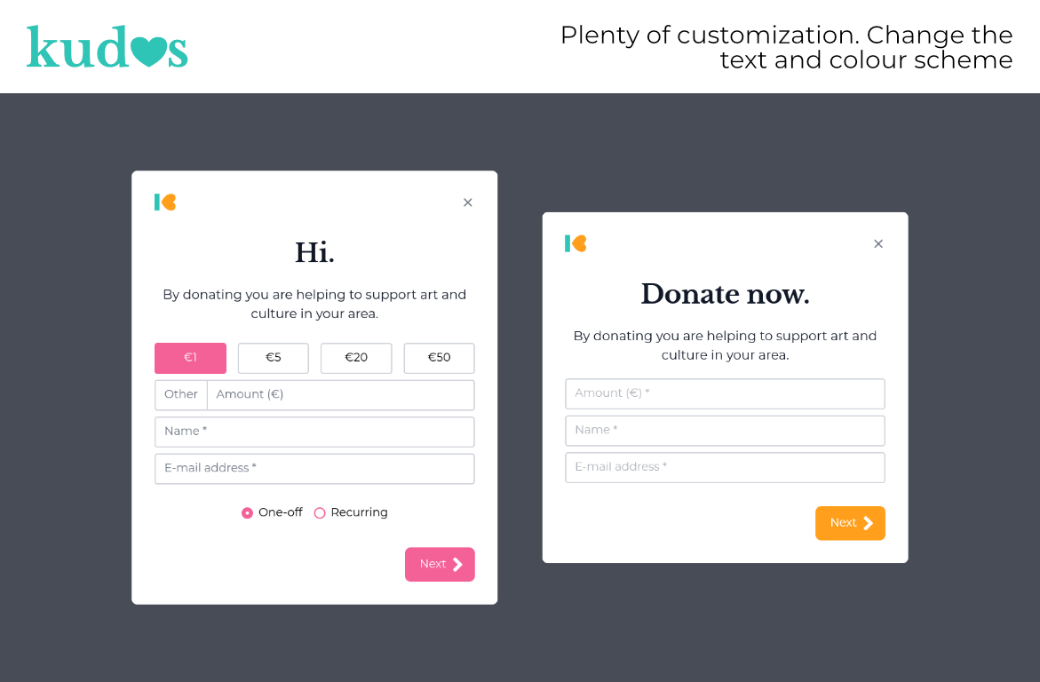 Donation form