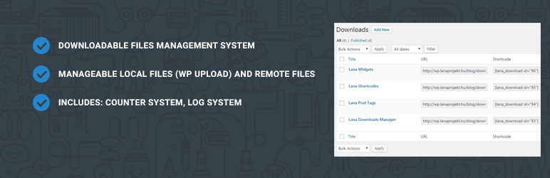 Product image for Lana Downloads Manager.