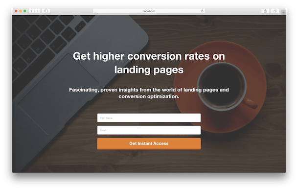 A landing page built with Landing Page Cat.