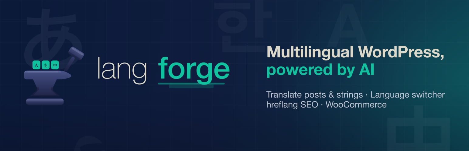 Lang Forge – Multilingual, Translation & hreflang SEO preview