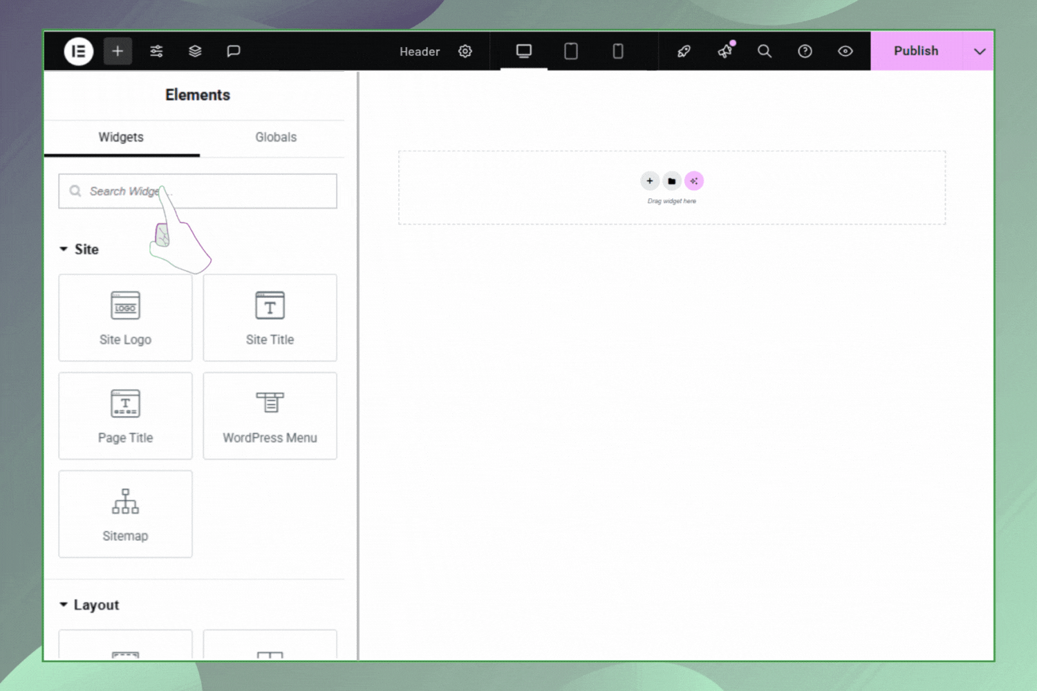 Language Switcher Widget Settings.