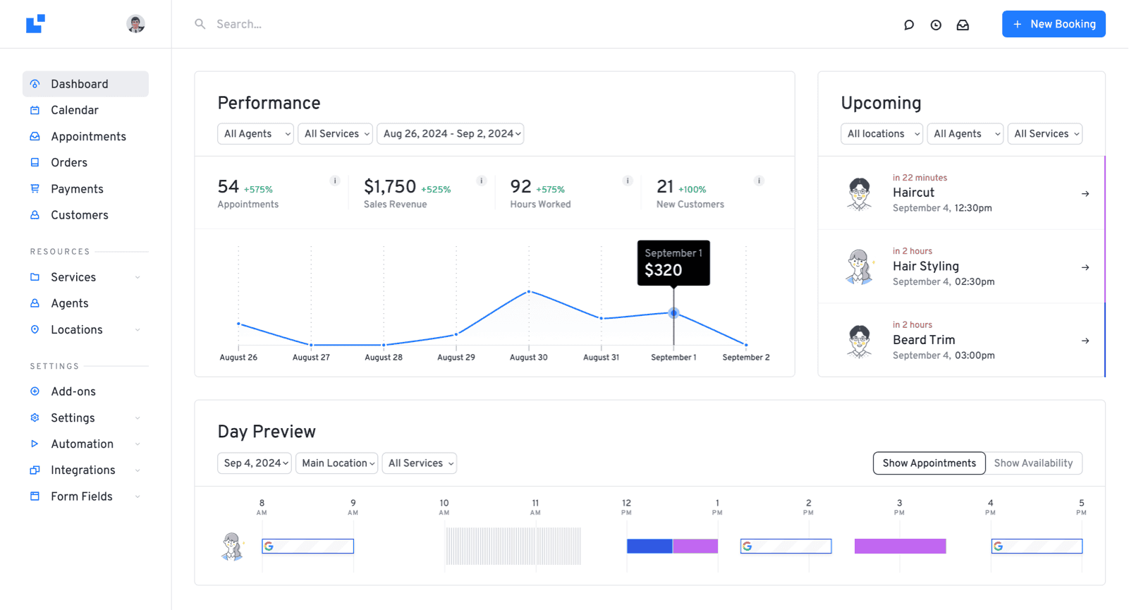 Take control of your business with our helpful dashboard. Accessible anytime, anywhere - no matter if you're on the go or on your computer.