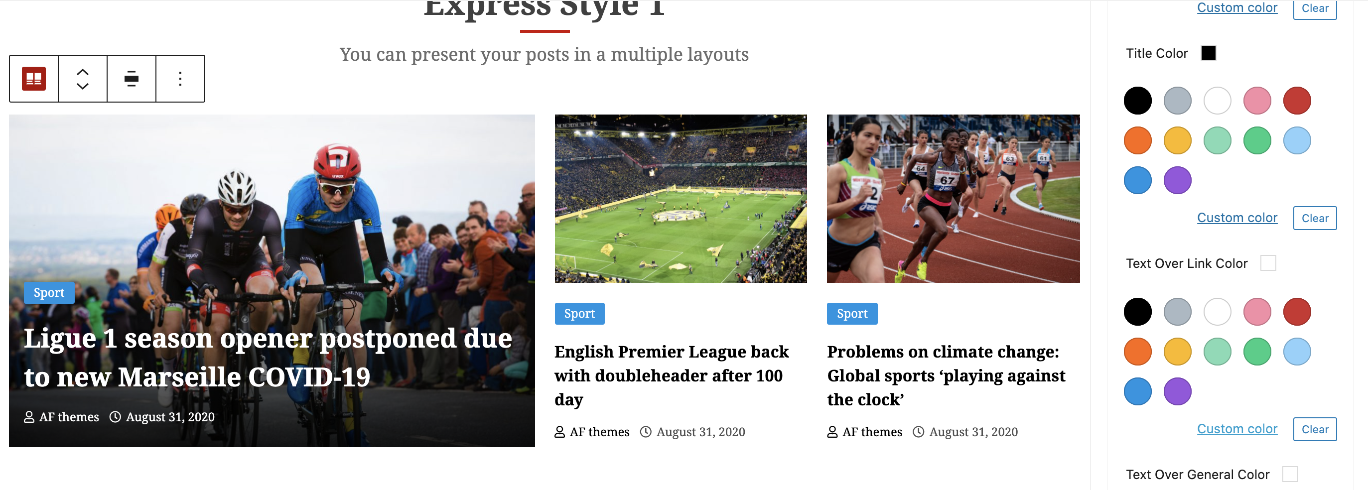 Latest Posts Block Lite - Express