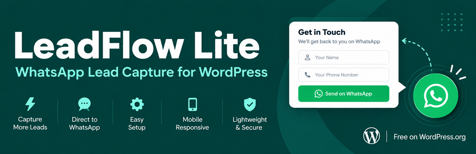 WordPress 外掛 LeadFlow Lite 的封面圖片