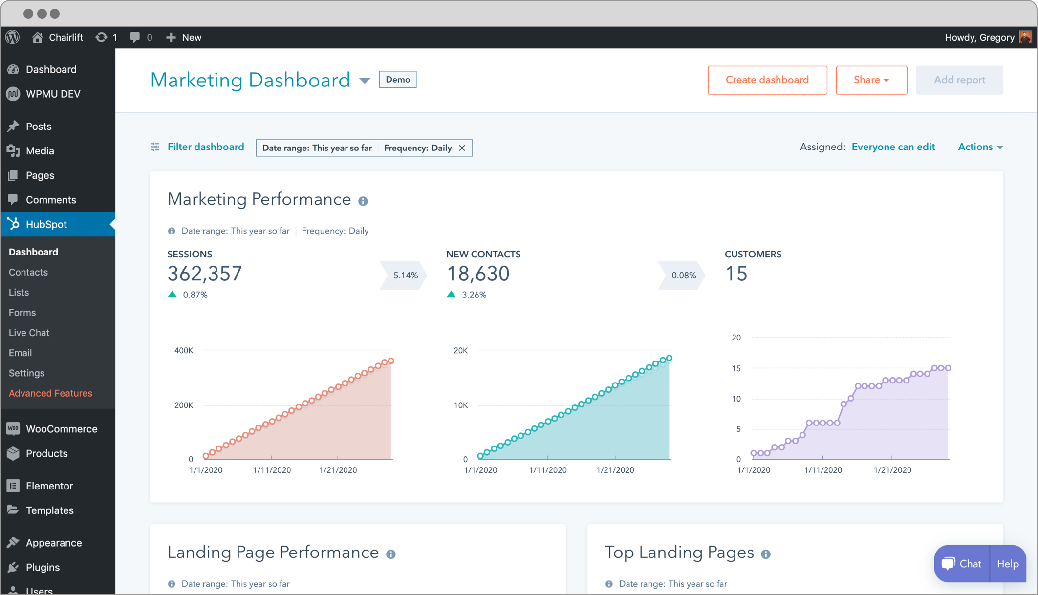 HubSpot Live Chat