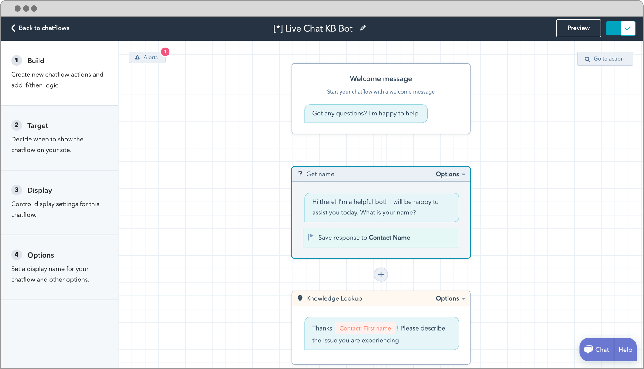 Add 24/7 chatbots to your website to help automate lead capture and support.