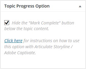 Topic Progression Using Storyline/Captivate for LearnDash