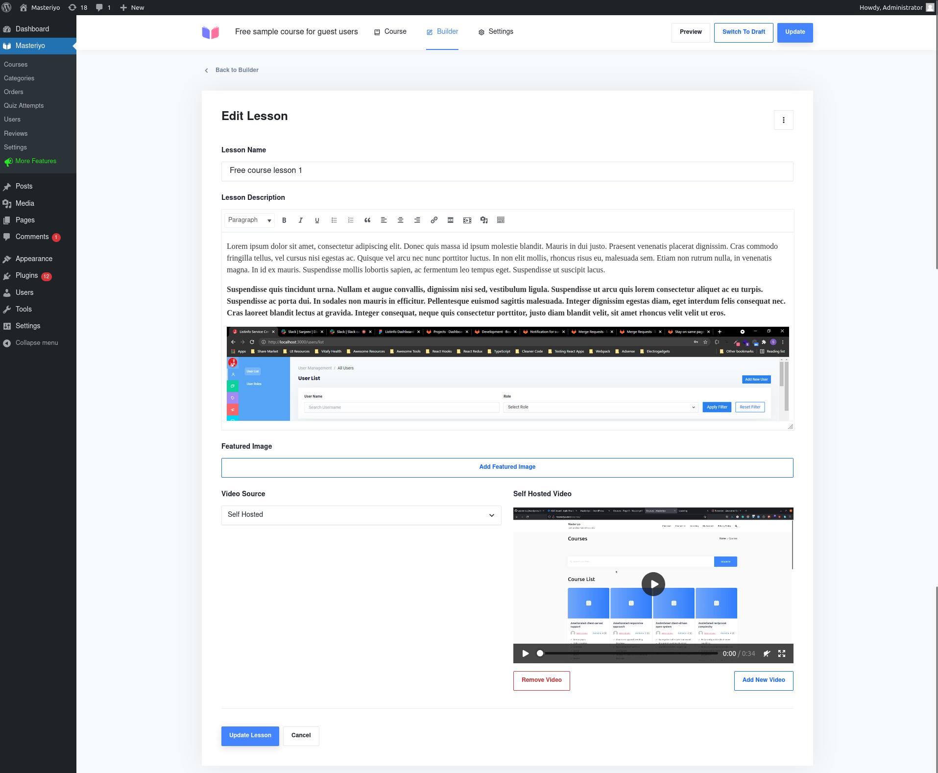 Masteriyo LMS – Online Course Builder for eLearning, LMS & Education