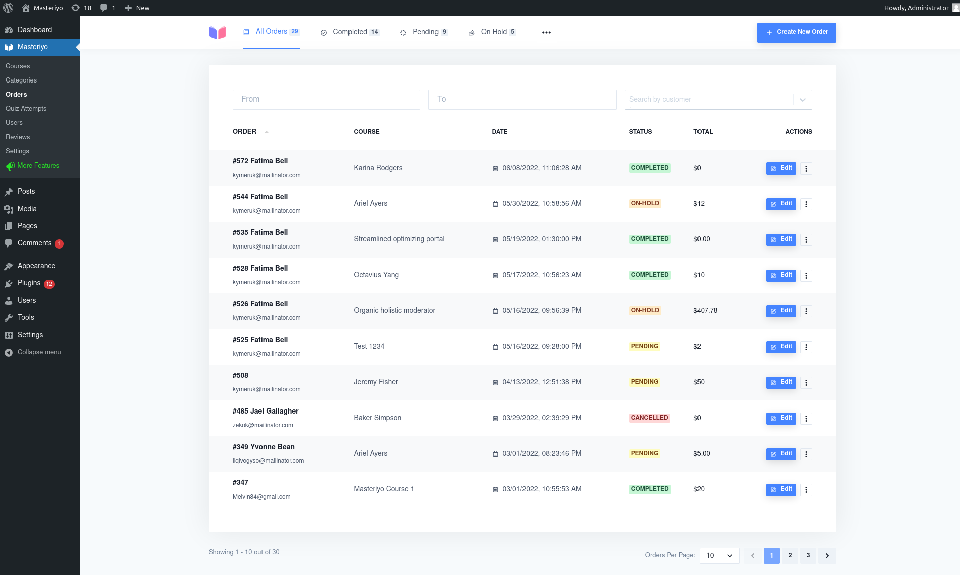 Masteriyo LMS – Online Course Builder for eLearning, LMS & Education