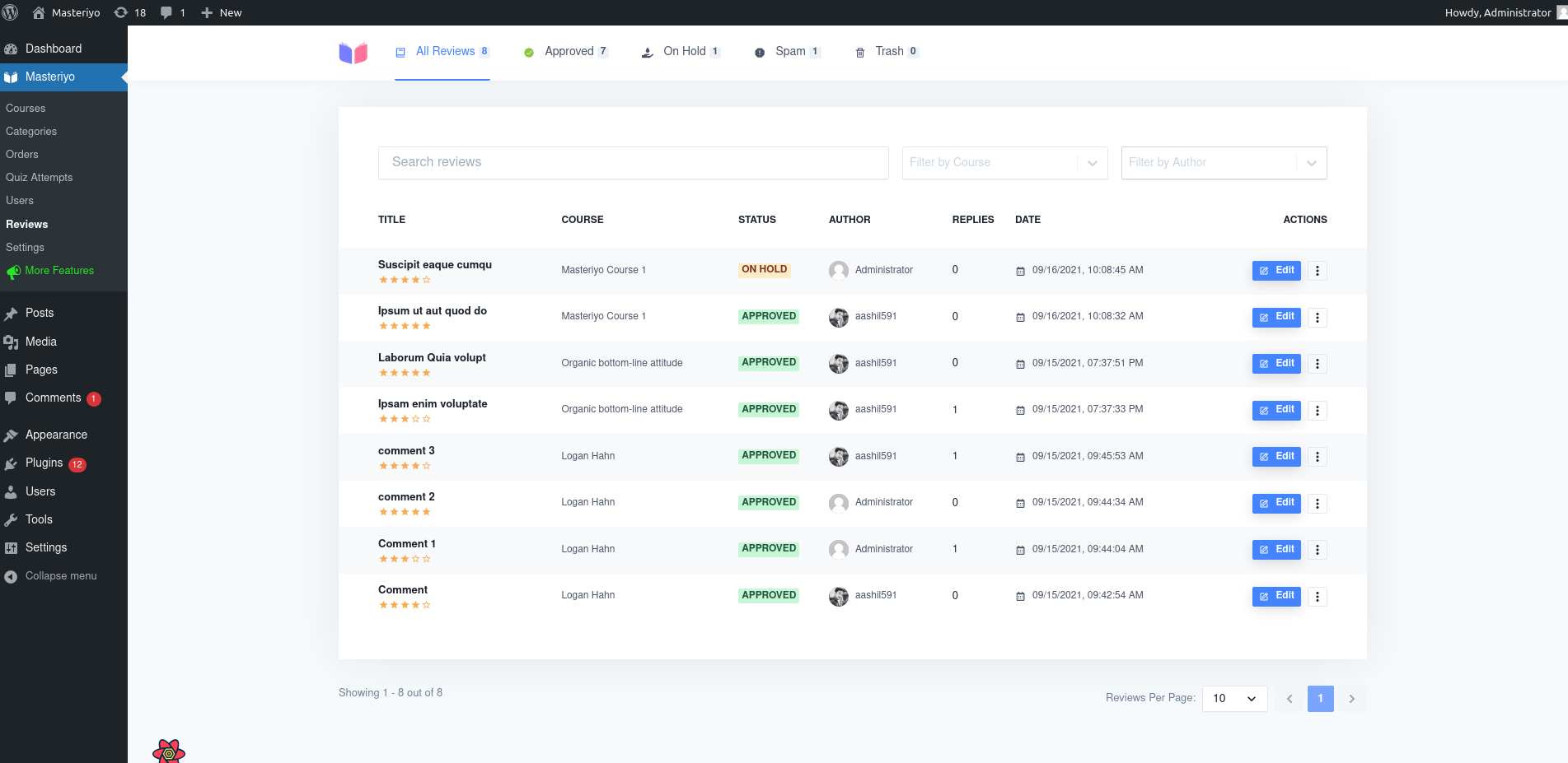 Masteriyo LMS – Online Course Builder for eLearning, LMS & Education