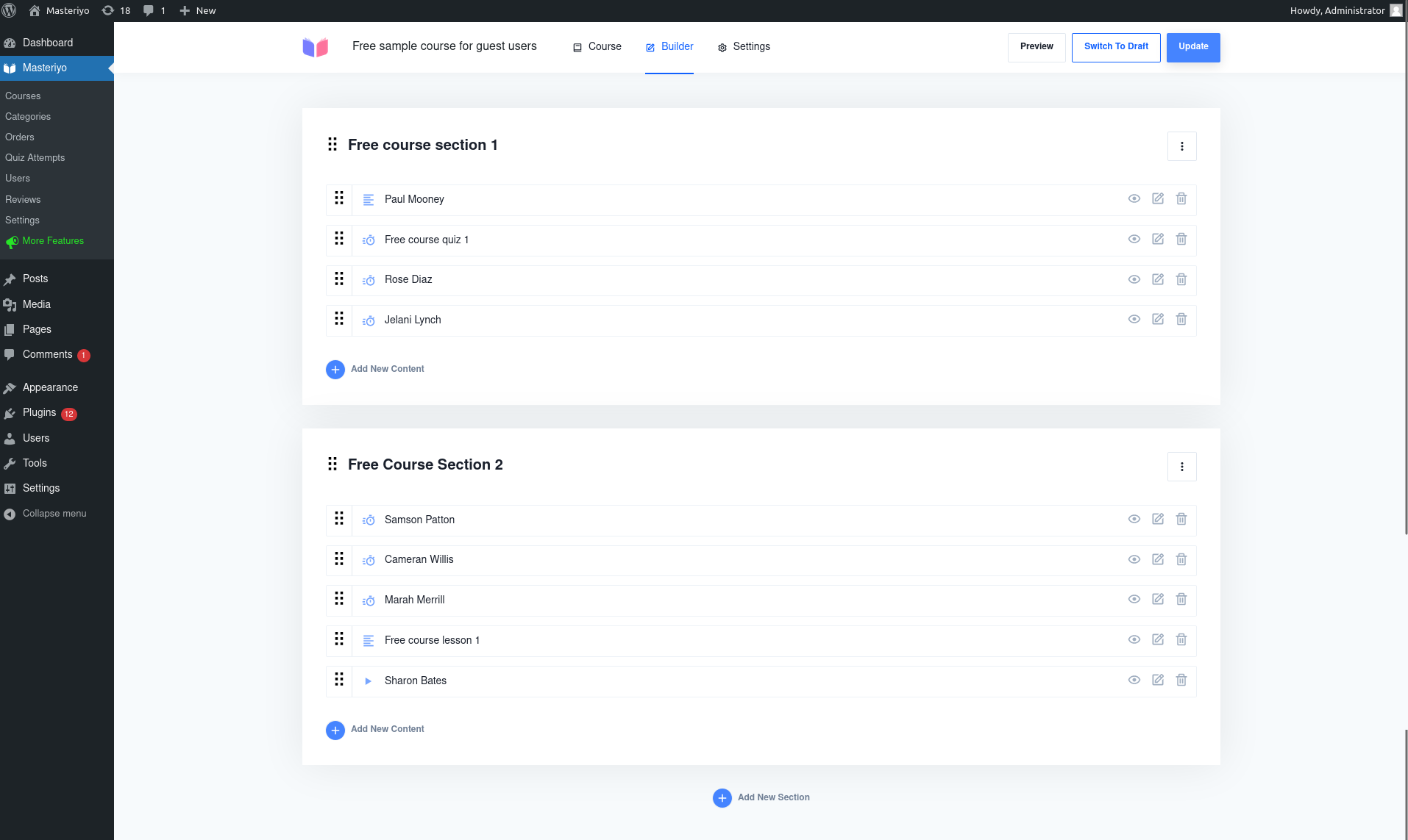 Masteriyo LMS – Online Course Builder for eLearning, LMS & Education