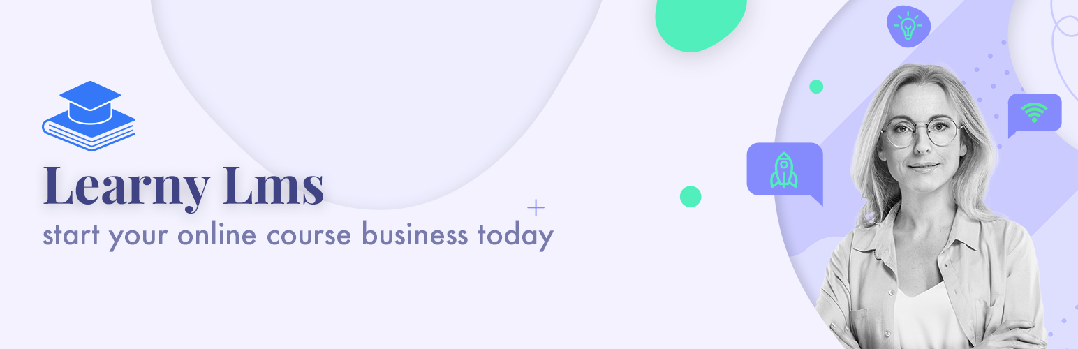 WordPress 外掛 Learny LMS 的封面圖片。
