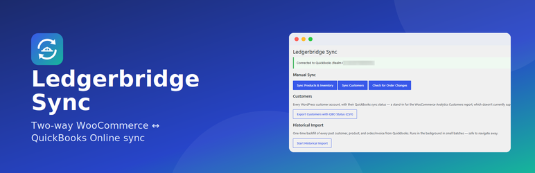 Ledgerbridge Sync – WordPress plugin | WordPress.org