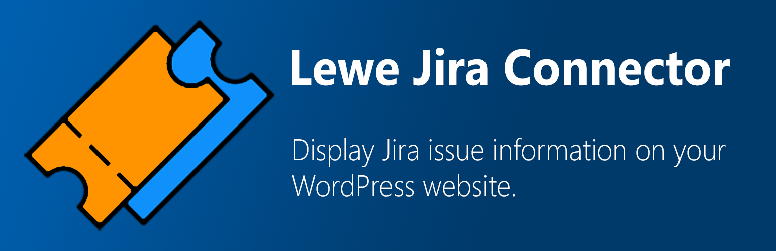 WordPress 外掛 Lewe Jira Connector 的封面圖片。