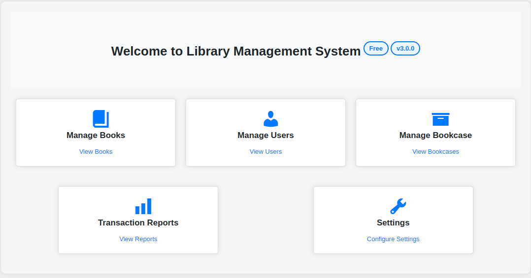 Dashboard of LMS
