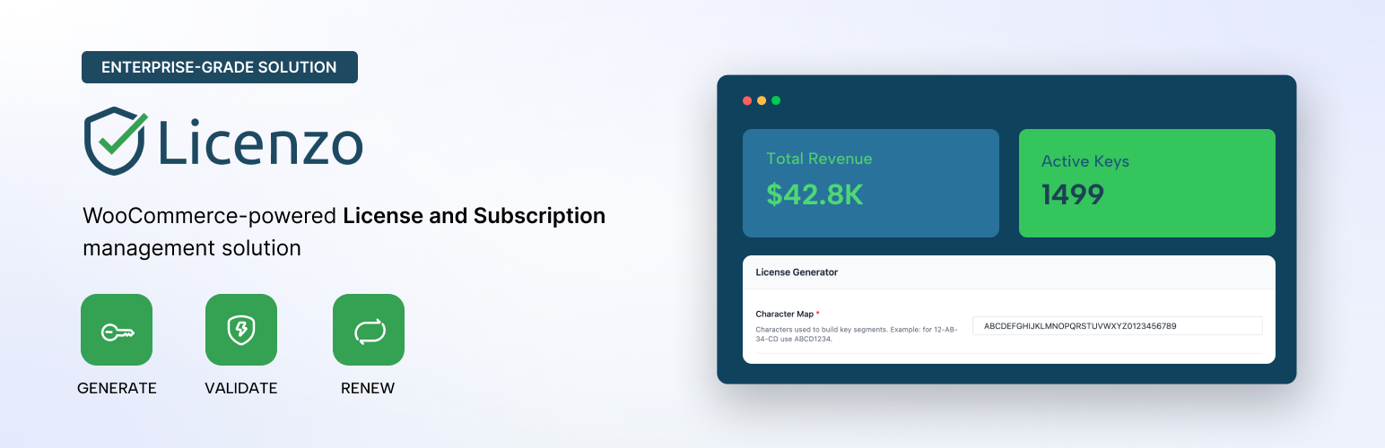 WordPress 外掛 Licenzo – License and Subscription Management Solution 的封面圖片