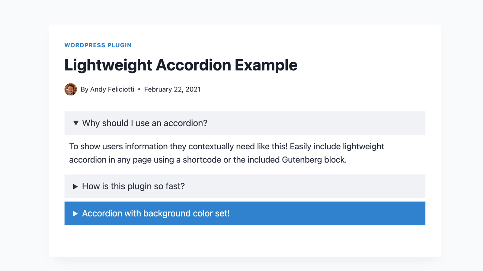 Lightweight Accordion