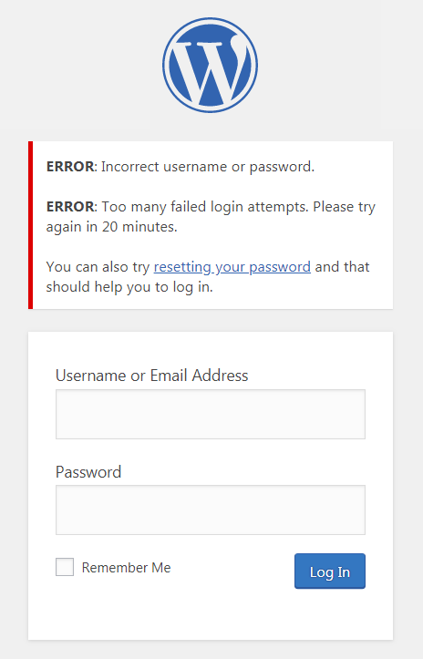 Limit Login Attempts Reloaded Wordpress Plugin Wordpress Org - too many attempts try again later roblox