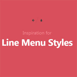 Line Style Menus – Beautiful line styled menus