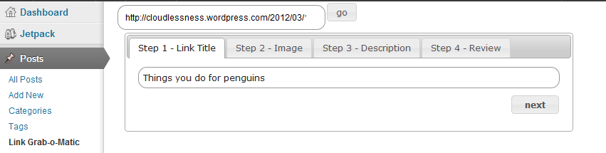 First add a URL.