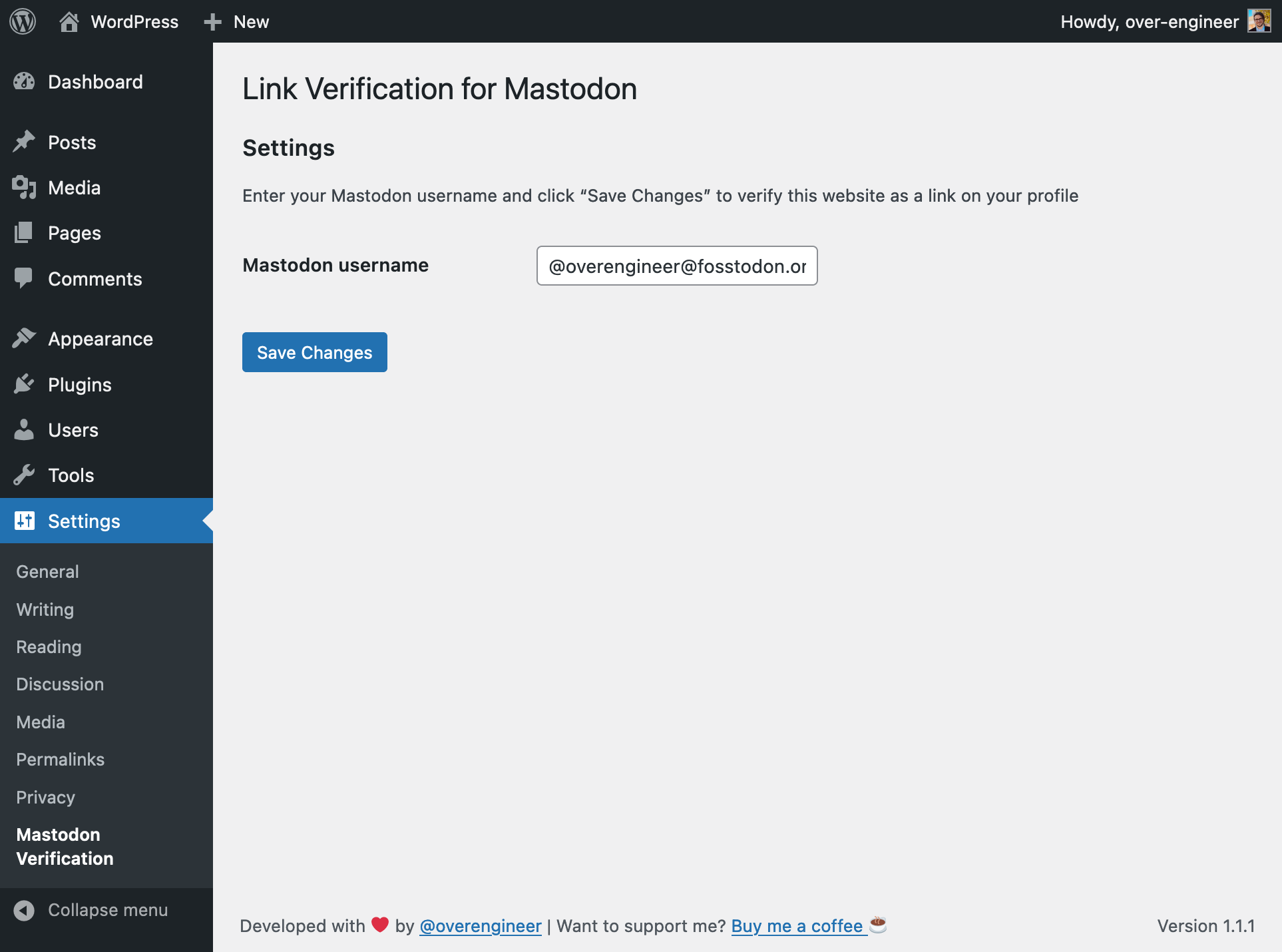 Link Verification for Mastodon