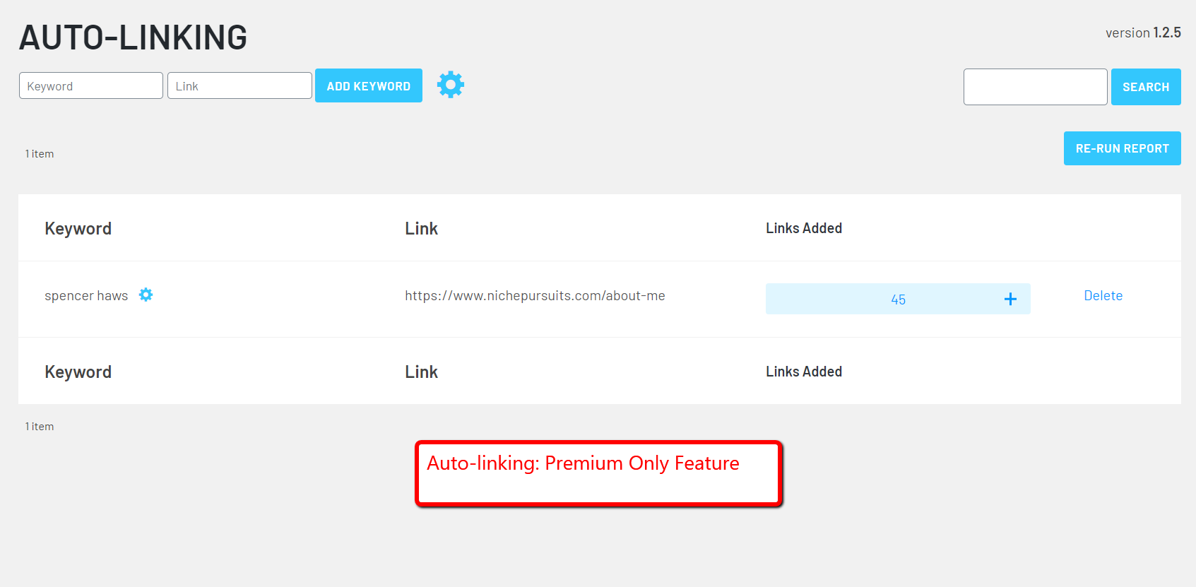 [Premium] The Auto-Linking feature does the work for you! Just enter the keywords that you want to make links, input the destination URL, and let Link Whisper Premium build the links!