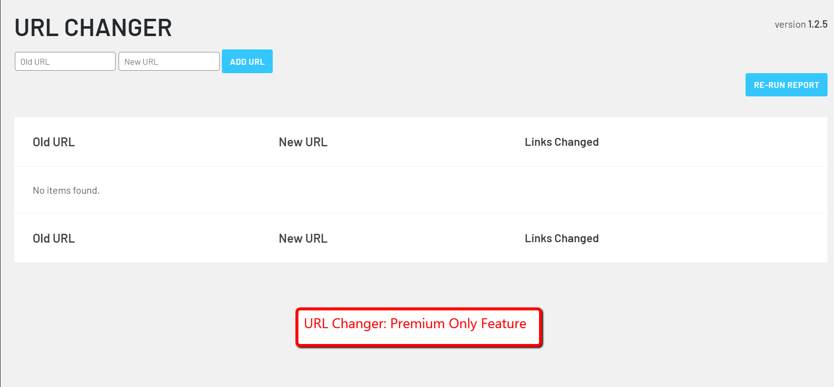 [Premium] The URL Changer allows you to update old links to point to new URLs.