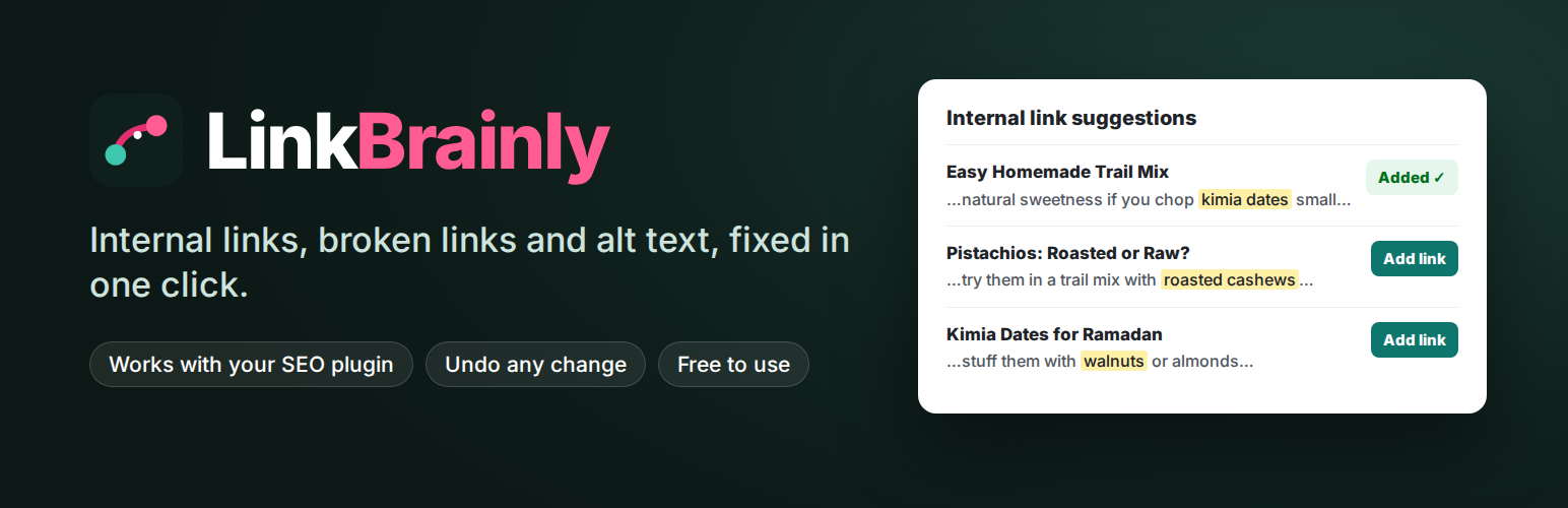 LinkBrainly – Internal Links &amp; SEO Fixer