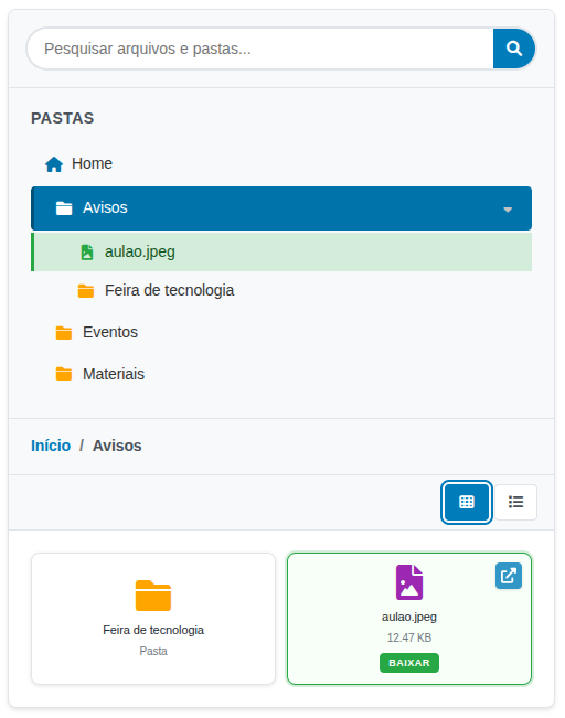 Frontend — Mobile responsive view